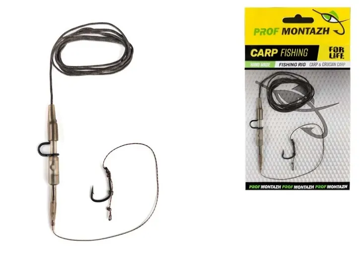 Монтаж Lead Core Safety Clip, L-70cm, 45LB (Крючок WIDE GAPE #8)