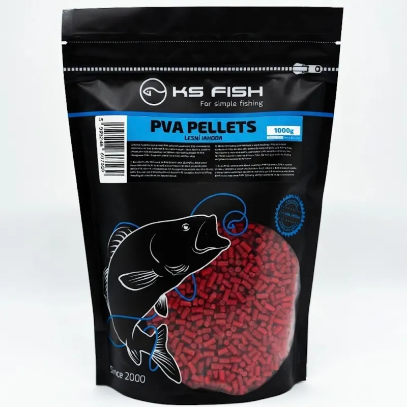 KS-Fish PVA пеллетс Лесная земляника 3mm 1kg