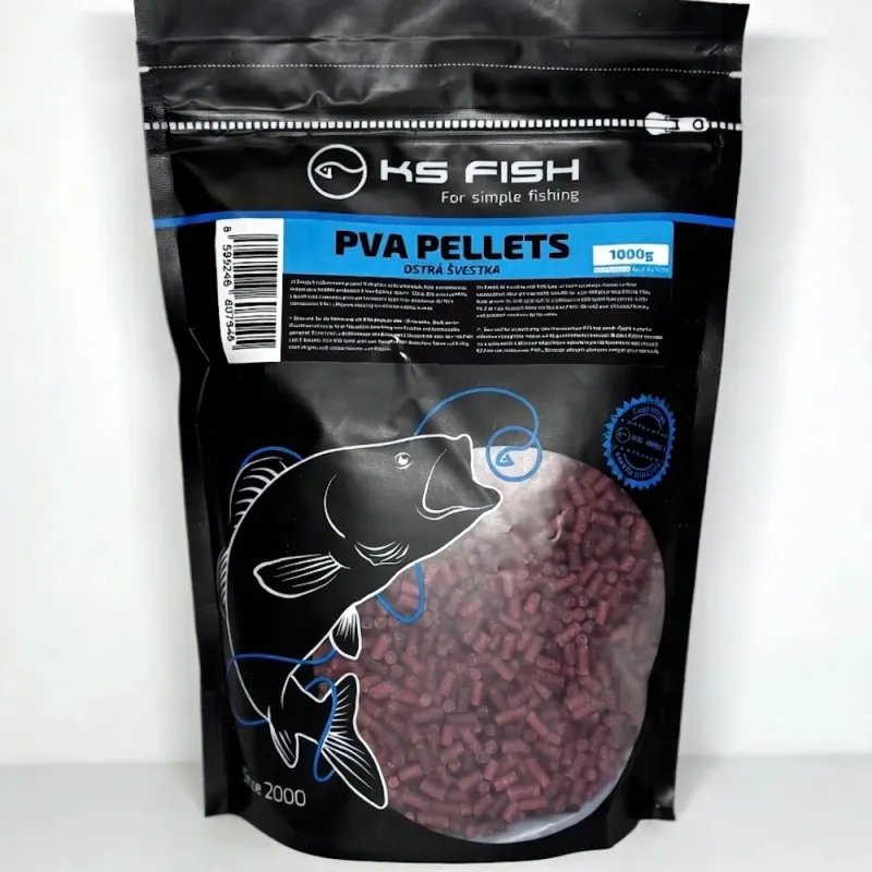 KS-Fish PVA пеллетс Острая слива 3mm 1kg