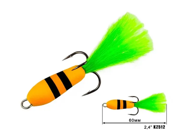 Nástraha Mandula Кazara 512 (60mm) 2,4″ (3 kusy/bal) (Cena je za kus)