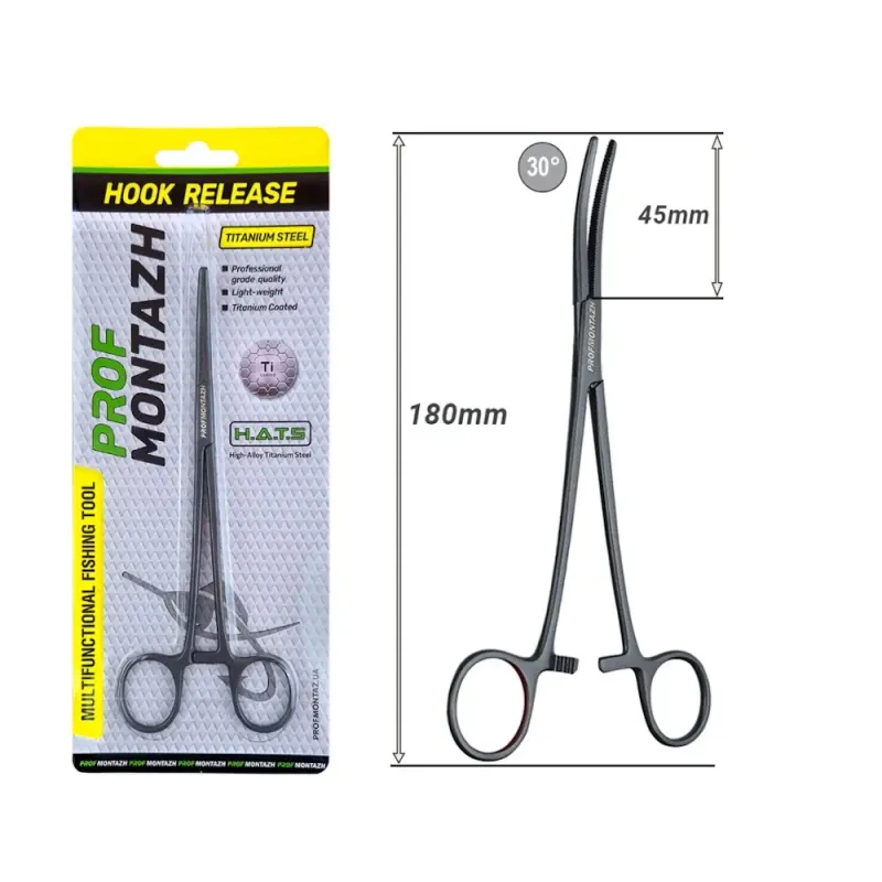 Kleště ProfMontaz Titanium Steel Hook Release, 18 cm