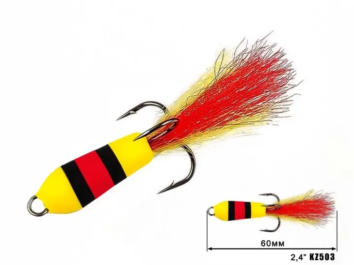 Nástraha Mandula Кazara 503 (60mm) 2,4″ (3 kusy/bal) (Cena je za kus)