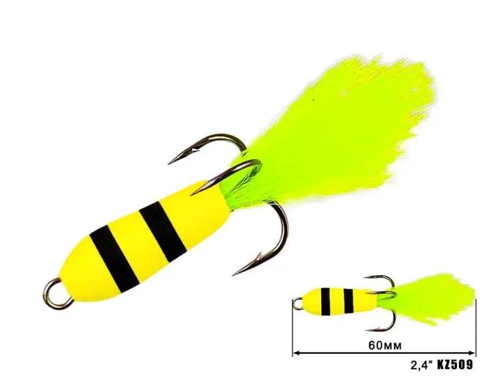Nástraha Mandula Кazara 509 (60mm) 2,4″ (3 kusy/bal) (Cena je za kus)