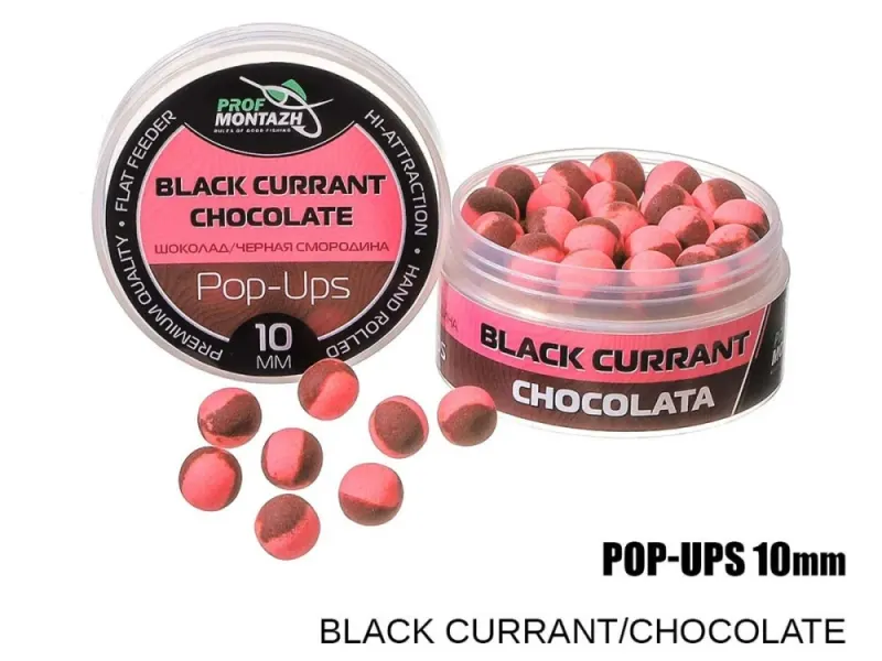 Плавающие бойлы Pop-Up 10 mm Black currant/Chocolate