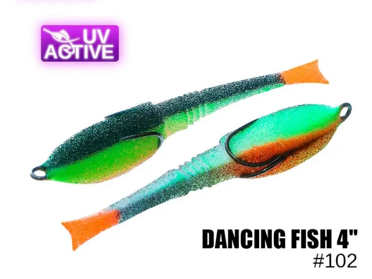 Pěnová nástraha 102 Dancing Fish 4″ (5 kusy/bal) (Cena je za kus)