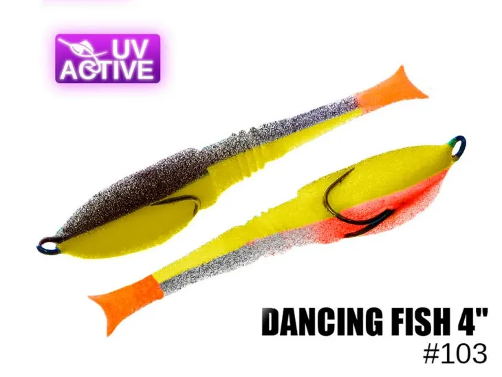 Pěnová nástraha 103 Dancing Fish 4″ (5 kusy/bal) (Cena je za kus)