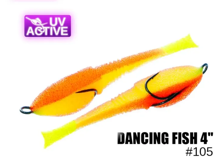 Pěnová nástraha 105 Dancing Fish 4″ (5 kusy/bal) (Cena je za kus)