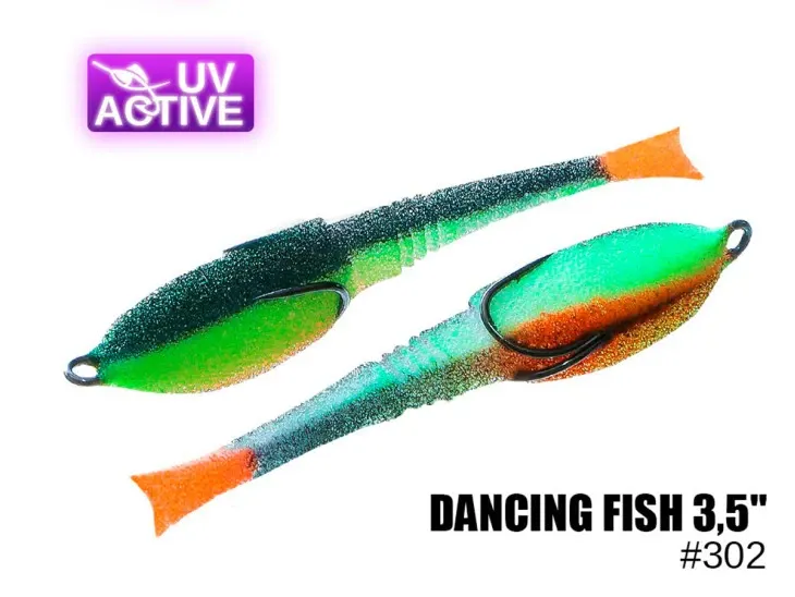 Pěnová nástraha 302 Dancing Fish 3,5″ (5 kusy/bal) (Cena je za kus)