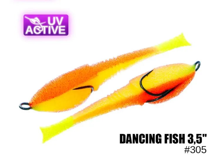 Pěnová nástraha 305 Dancing Fish 3,5″ (5 kusy/bal) (Cena je za kus)