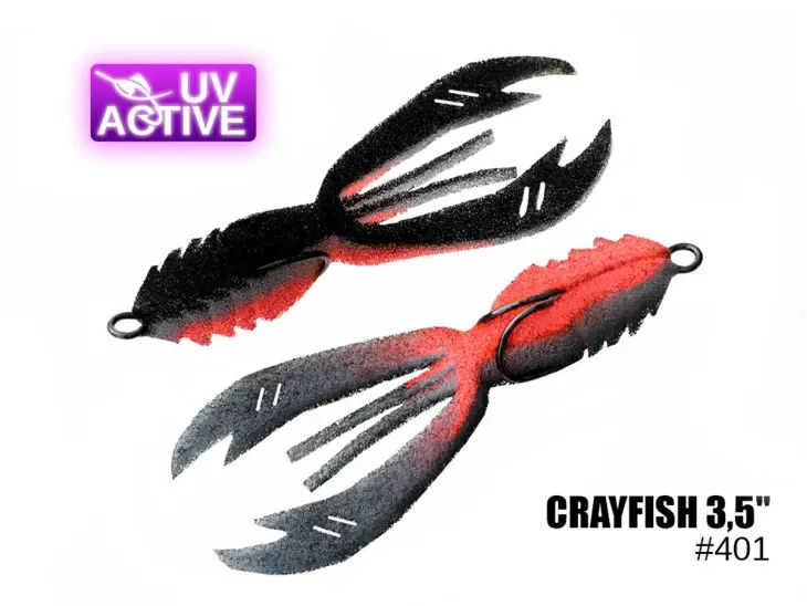 Pěnová nástraha 401 Crayfish 3,5″ (2 kusy/bal) (Cena je za kus)