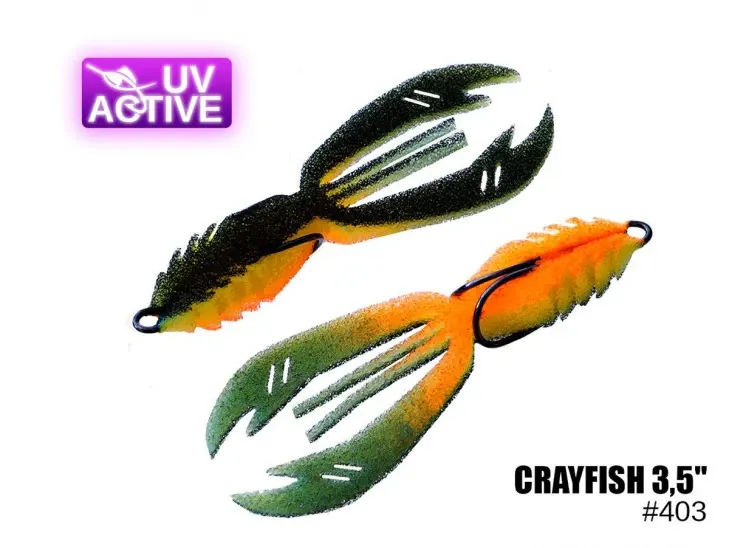 Pěnová nástraha 403 Crayfish 3,5″ (2 kusy/bal) (Cena je za kus)