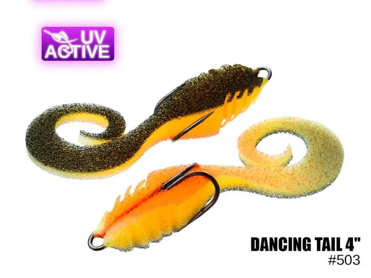 Pěnová nástraha 503 Dancing tail 4″ (2 kusy/bal) (Cena je za kus)
