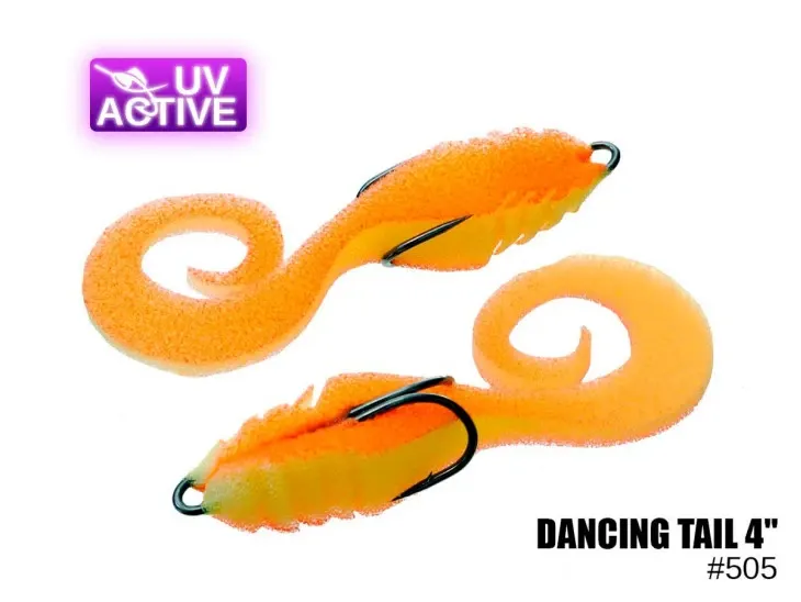 Pěnová nástraha 505 Dancing tail 4″ (2 kusy/bal) (Cena je za kus)