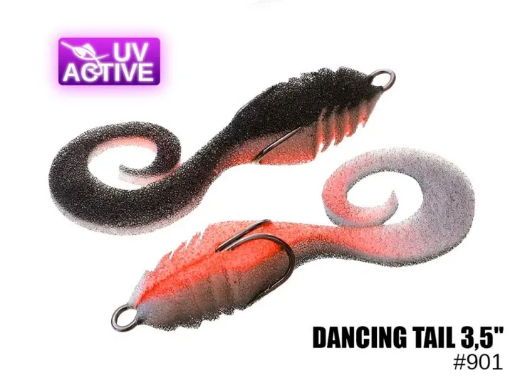Поролоновая приманка 901 Dancing tail 3,5″ (2 kusy/bal) (Цена за штуку)