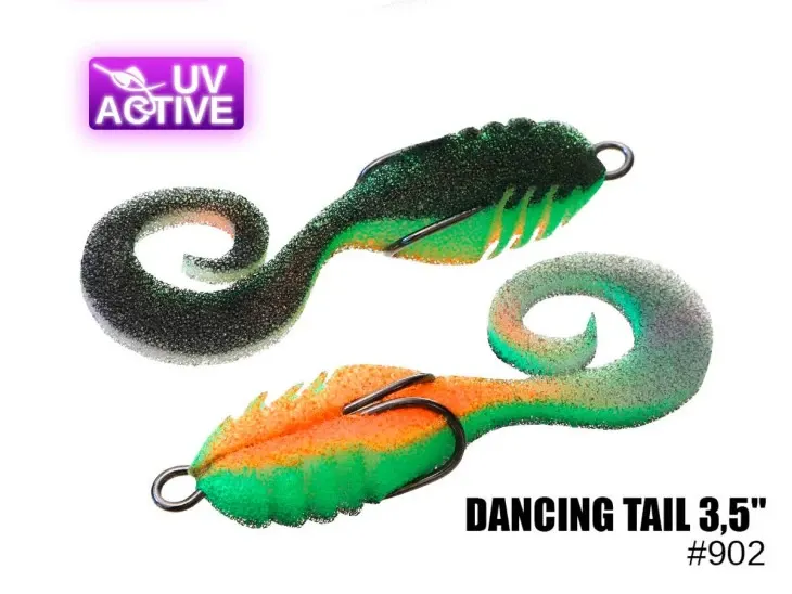 Поролоновая приманка 902 Dancing tail 3,5″ (2 kusy/bal) (Цена за штуку)