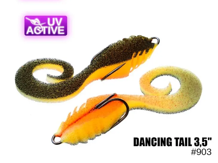 Поролоновая приманка 903 Dancing tail 3,5″ (2 kusy/bal) (Цена за штуку)