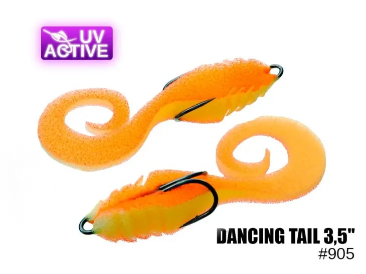 Поролоновая приманка 905 Dancing tail 3,5″ (2 kusy/bal) (Цена за штуку)