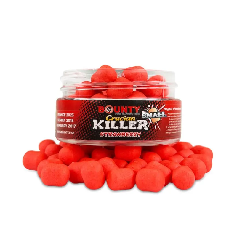 Small Wafters Crucian Killer Bounty STRAWBERRY 6/8 mm